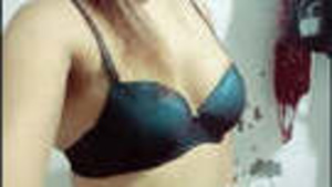 So cute skinny GF showing her assets for her BF