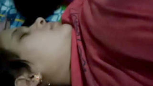 The steaming-hot video of a Bhabi who was caught in the act by her husband while she was asleep.