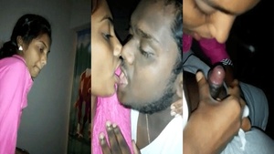 Homemade video of a romantic couple from Chennai with blow job scenes