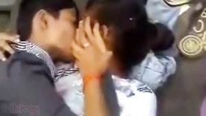 Hot college girlfriends have fun with group sex in the open air