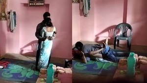 Marital affair: Hot wife catches cheating desi in the act.