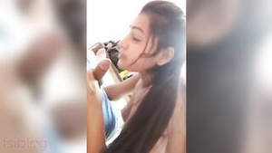 Indian slut satisfies a man in the fastest way with a blow job and riding dick.