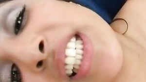 Beautiful amateur lover gets rough and facial with cum on bazookas