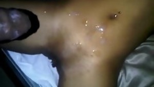 Black beauty gets serviced from behind