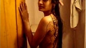 Young beauty helps her man to have a relaxing bath with a sensual blowjob