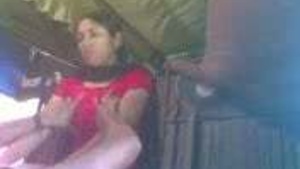 A hot homemade video of an Indian village beauty getting naughty with her brother.