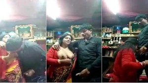 Hot rural Bhabhi gets busy with shopkeeper during harvesting season