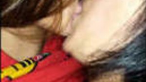 Beautiful Indian lesbian couple in hot scene.