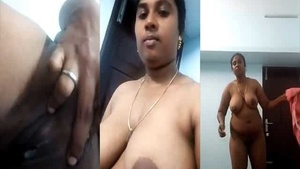 Big boobed South Indian beauty showing off her assets