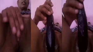 Young Pakistani woman’s solo pleasure with a toy