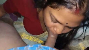 Wife gives hot blowjob in this Indian porn video