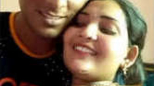 Young married woman gives oral sex and intercourses to her husband.