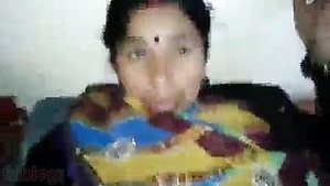 Indian boy bedding his mature aunt next door for home sex in missionary position