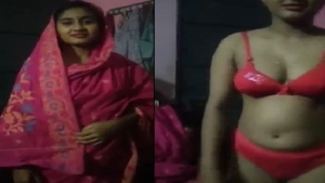 Hot Bangladeshi farmhouse wife in action