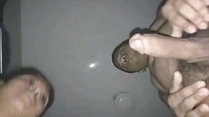 A naughty boy is shown how to properly give a blowjob to a desi girl on camera.