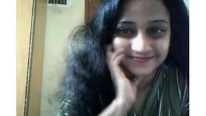 Aunt in medical profession during bedtime, amateur webcam skit.