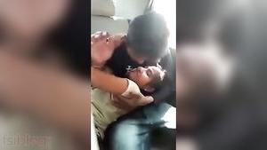Beautiful college girl enjoys nature and have sex with her boyfriend in their vehicle.