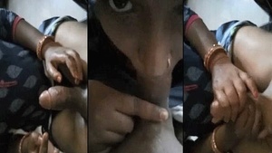 Young Indian woman gives blow job to her husband’s sister in sex video