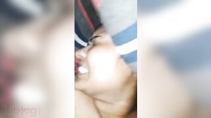 Indian bhabhi's hairy pussy fucked in missionary position