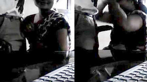 Hot bhabi’s oral sex with the manager