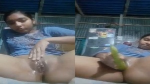 Village beauty, nude MMS scandal with fingering and sexy poses.