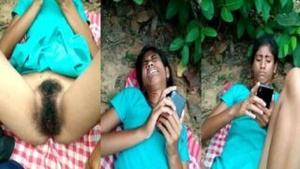 Indian man captures homemade video of unshaven desi woman's private part