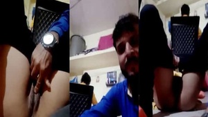 Scandalous video of young office girl indulging in pleasure with her colleague.