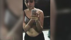 A hot video of a college student enjoying her wet cake.