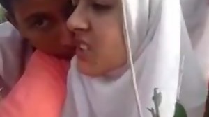 Trying to get through the hijab for some sex