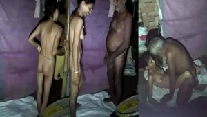 Hot video of farmhouse wife and father-in-law, sexual relations between relatives.