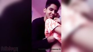 A teenage woman has a romantic sex with her boyfriend in her home.