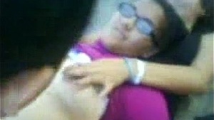 Video of chubby amateur teen sucking and fucking her boyfriend in front of friends