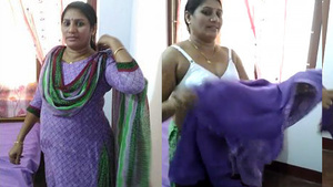 Indian Bhabhi undressing process