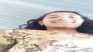 A skinny South Indian girl shares her sexual experience with her boyfriend in a live phone call.