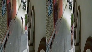 An Indian girl is naked on the CCTV footage.