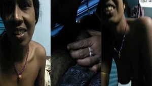 Amateur video of local maid stripping and giving blow job to homeowner