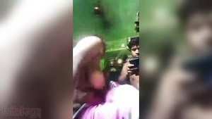 Young Bangladeshi man caught in homemade BDSM video with big-boobed wife