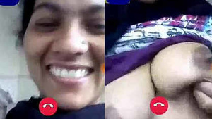 Geeta Devi showing her big boobs during a video call with her lover.