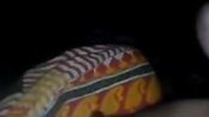 Pretty house wife of Bengali origin gives blow job at night to her husband.