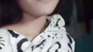 Beautiful college student flaunts her small bosom