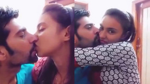 Hot kissing scene of an Indian girl with her boyfriend.