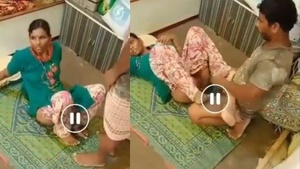 A hot maid has sexual relations with a service worker.
