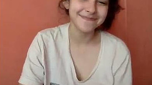 Beautiful teenage girl with wonderful natural bosom