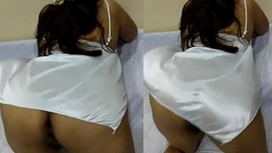 The mature aunt from India showing off her big ass