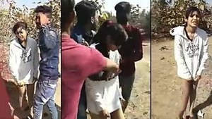 Cheating girlfriend caught having interracial sex outdoors and in private messages.