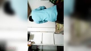 Marathi housewife gets pitted by the guy next door in missionary position.