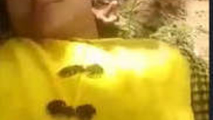 Beautiful Nepali woman having sex outside