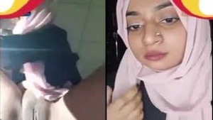 A hot video call with a beautiful college girl during classes