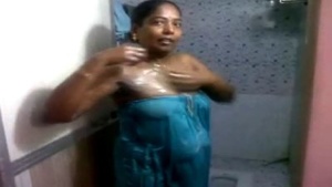 Scene of the tamil aunties getting naughty in the bathroom