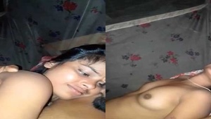 Dehati lovers enjoy some hot nude foreplay and sex.